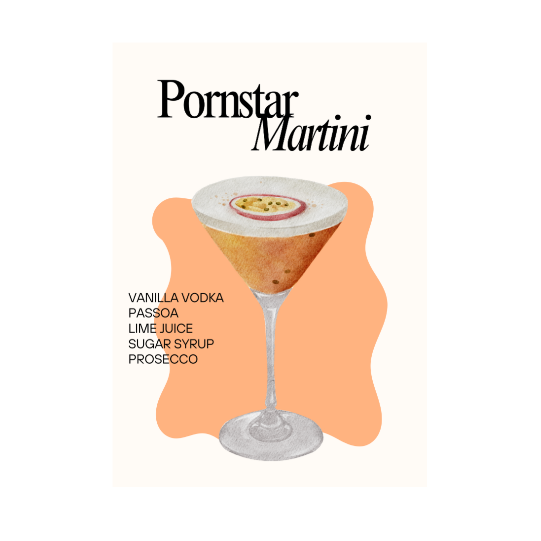 Poster Martini Pornstar A4