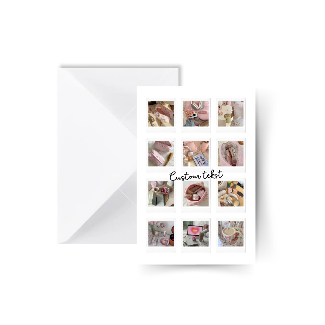 Carte Polaroid personnalisée (A6)