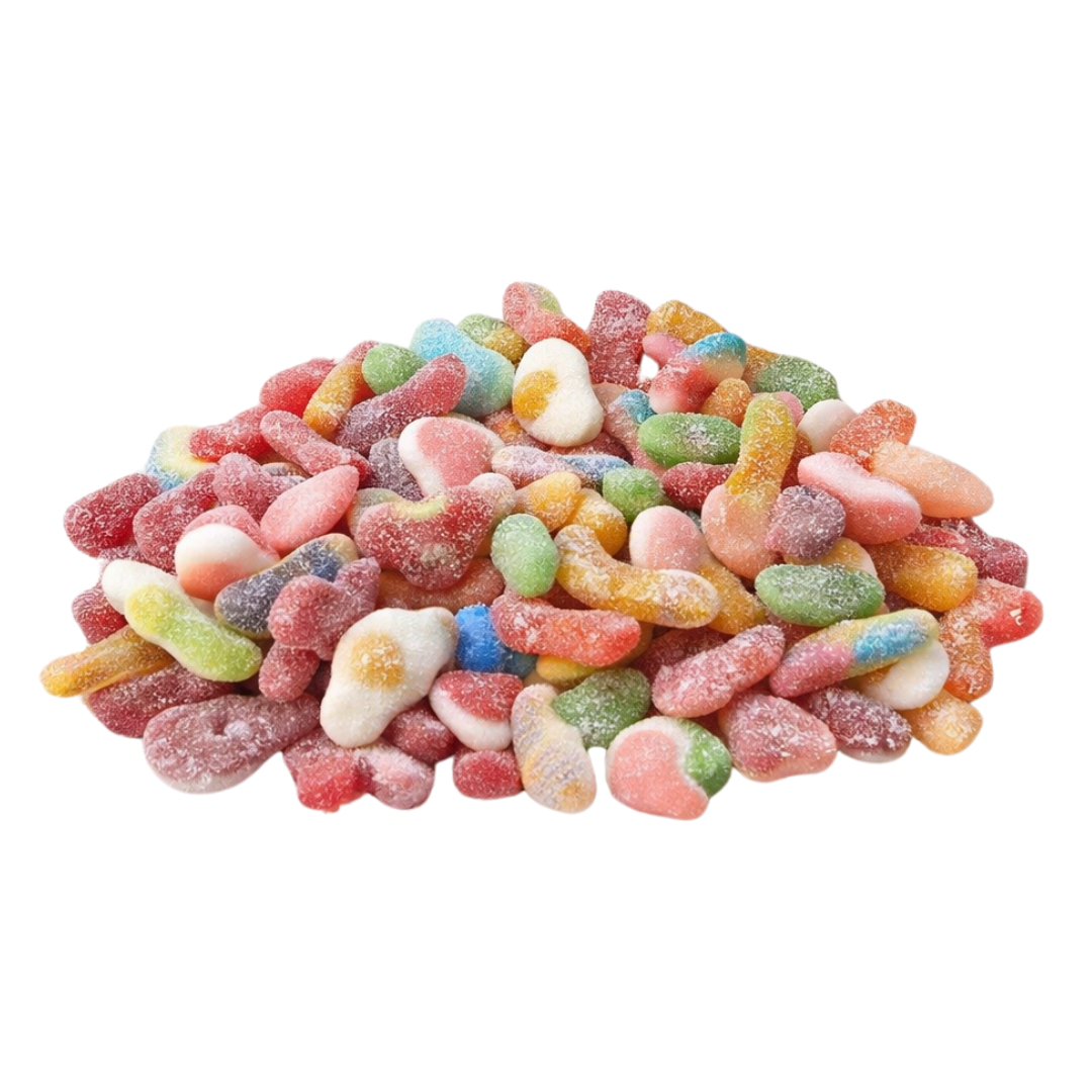 Mélange de bonbons sucrés
