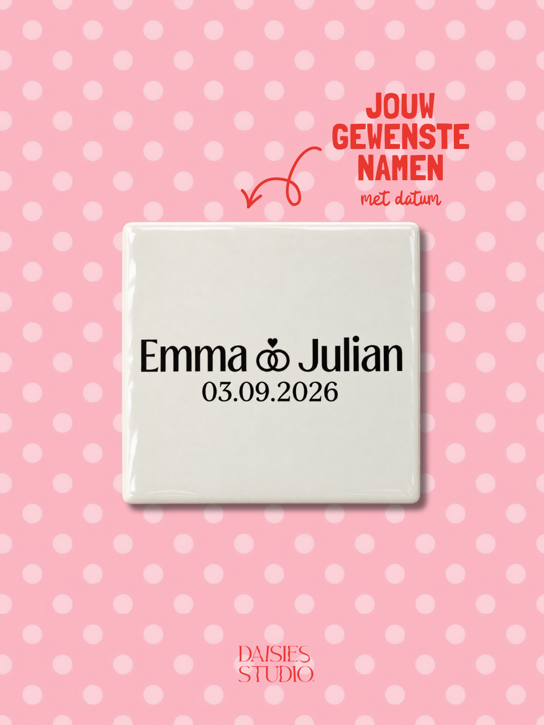 Carreau de mariage personnalisé