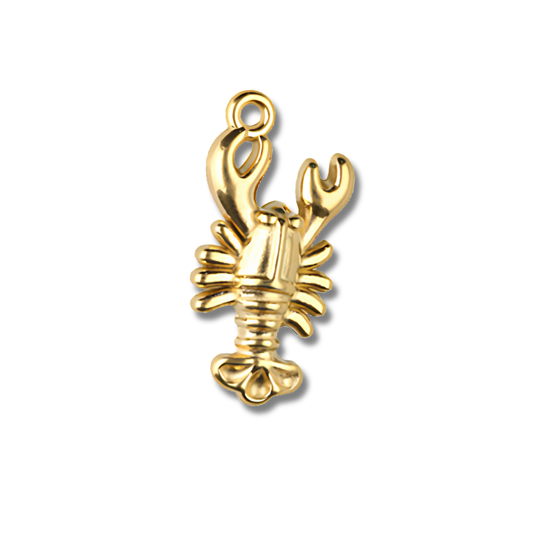 Golden Lobster Charm