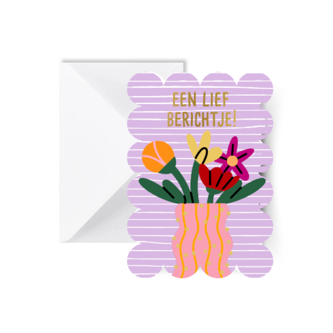 Un petit message doux ! Carte bulle avec enveloppe