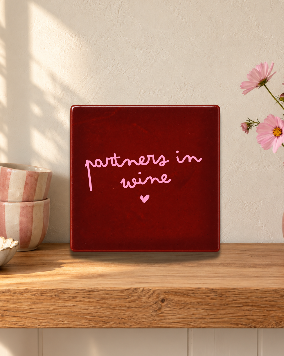 Partners in wine Tegeltje