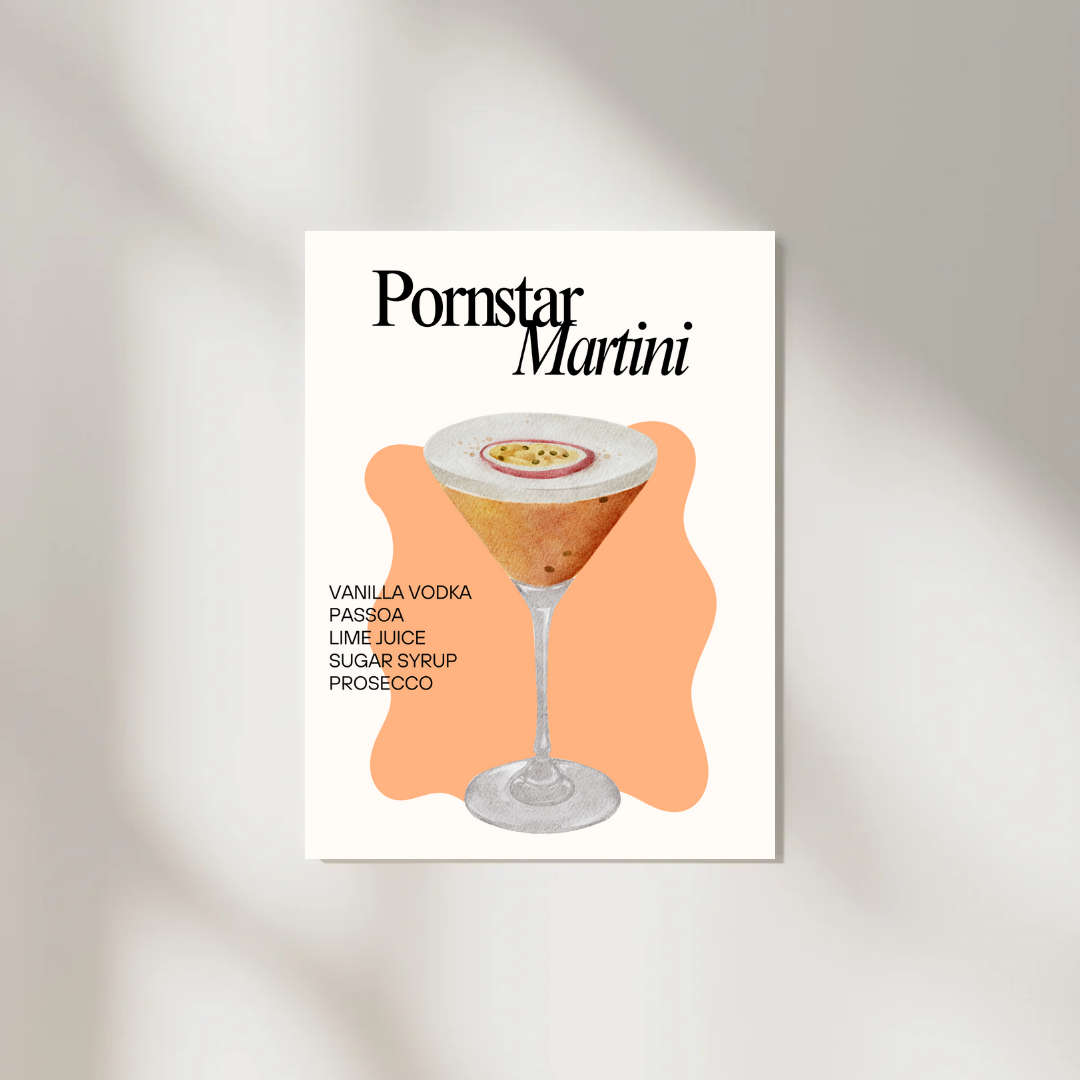 Poster Martini Pornstar A4