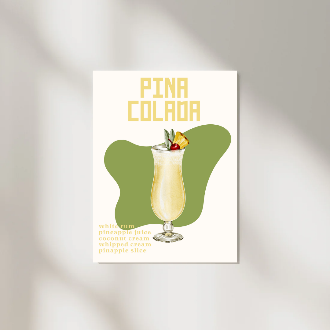 Poster Piña Colada A4