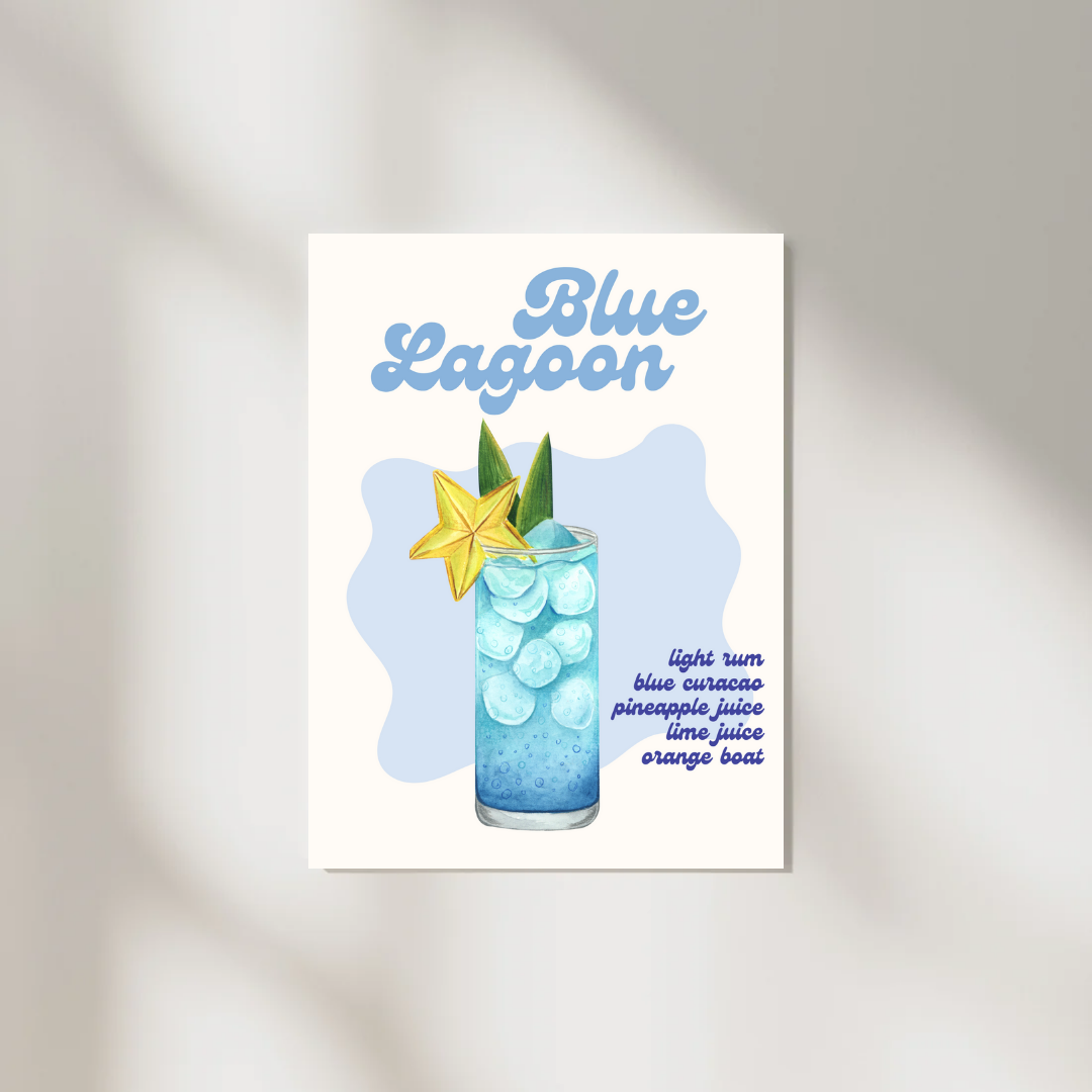 Poster Blue Lagoon A4