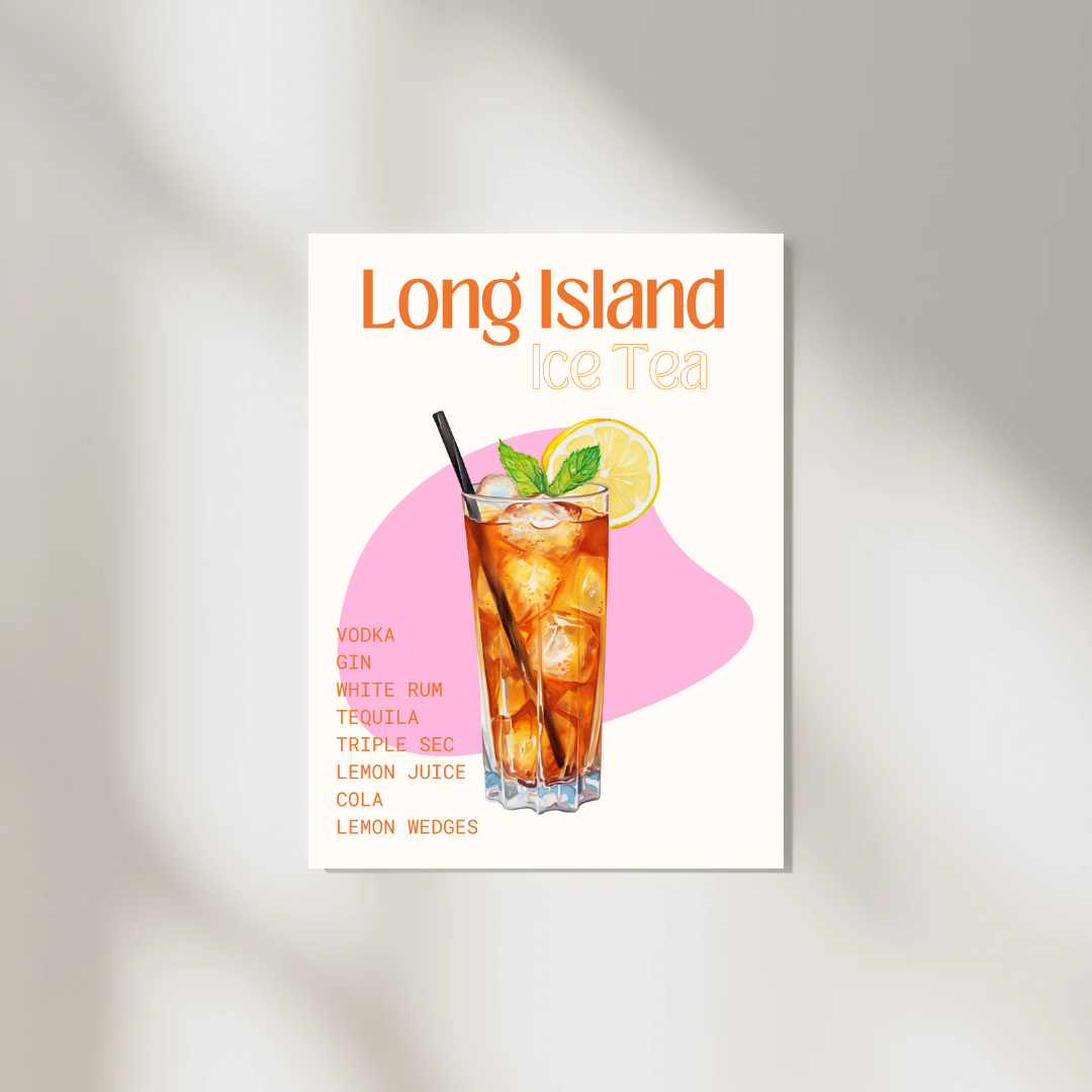 Poster Long Island Iced Tea A4