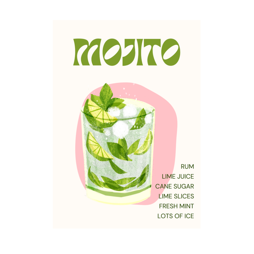 Poster A4 Mojito