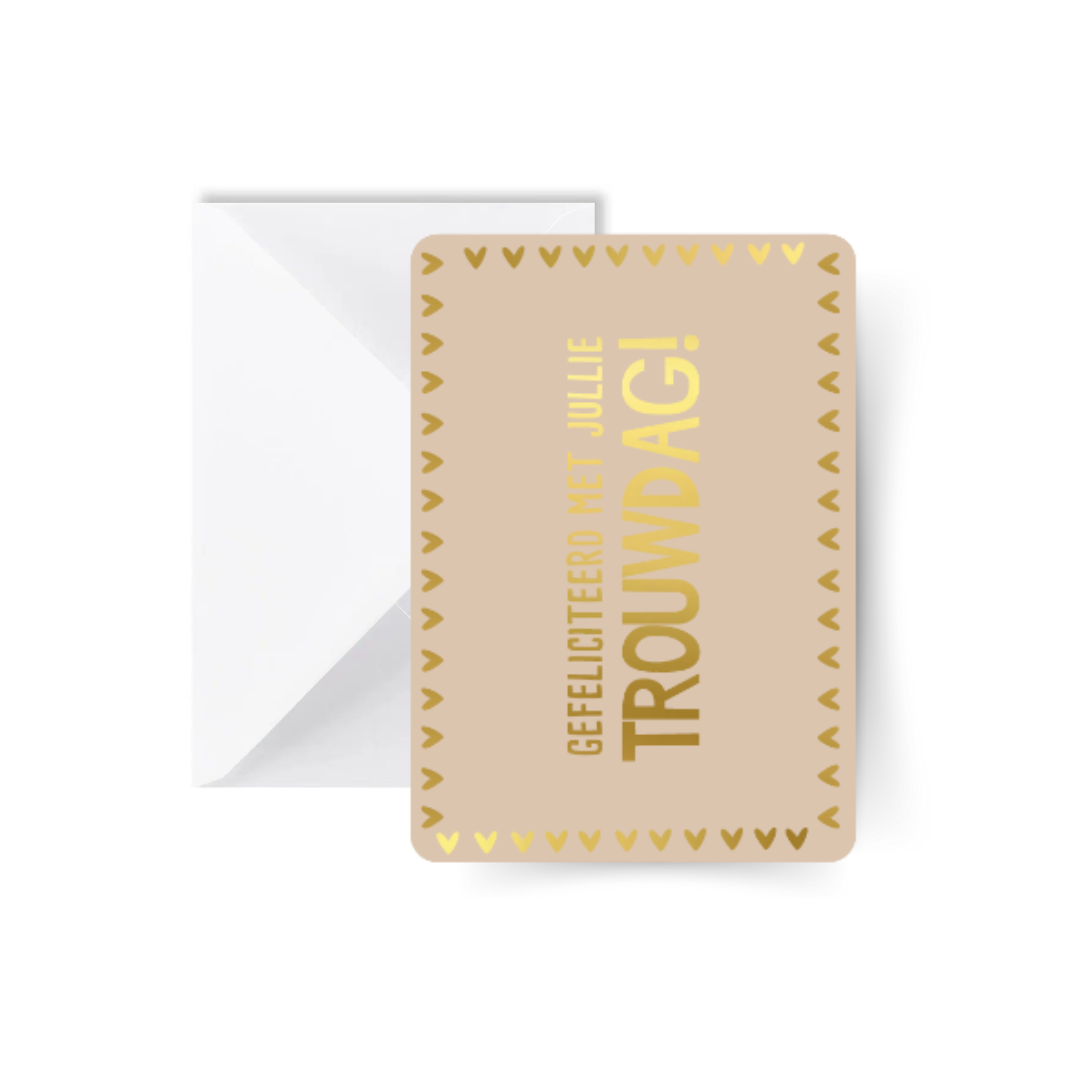 Joyeux anniversaire de mariage ! Carte avec Enveloppe