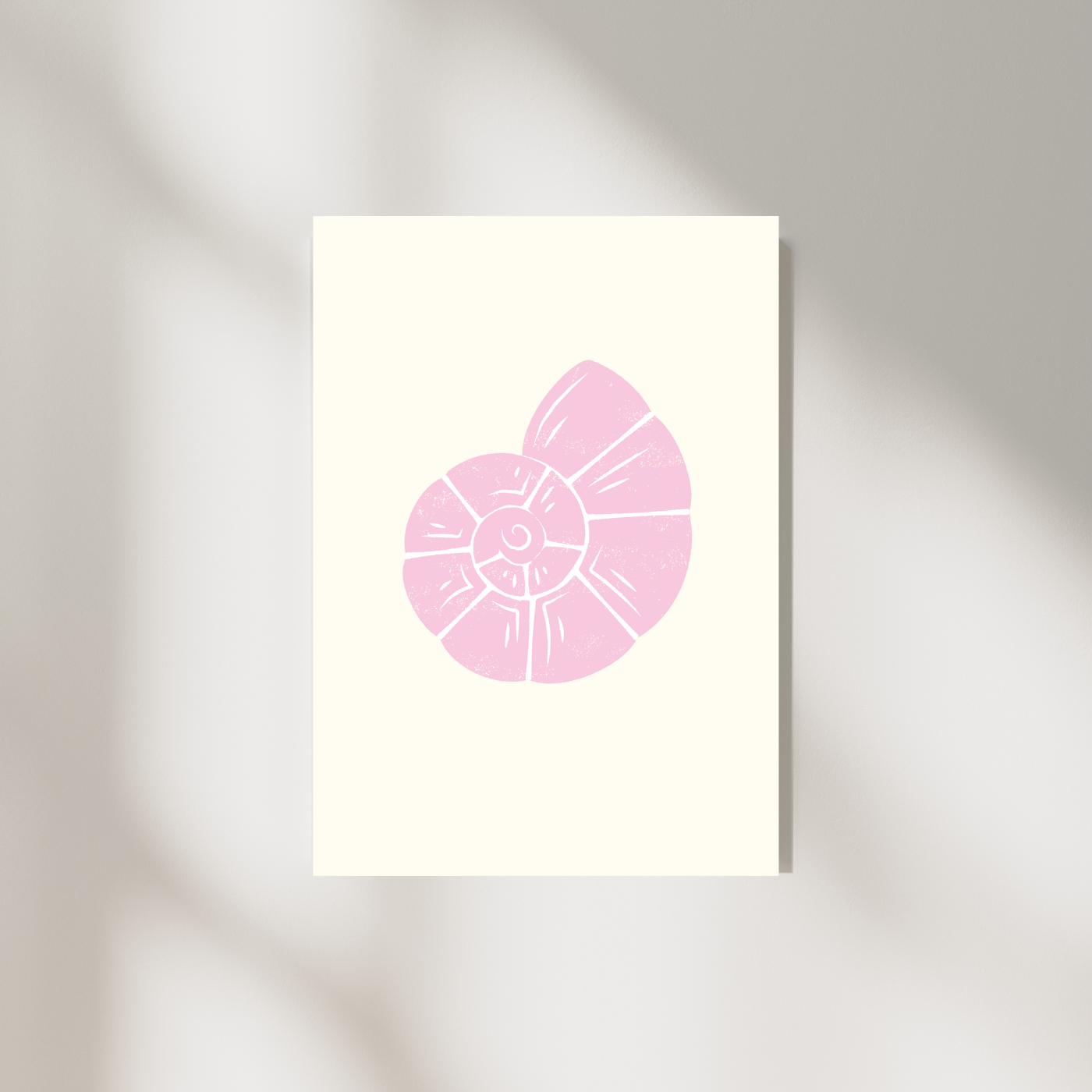 Impression coquillage A4