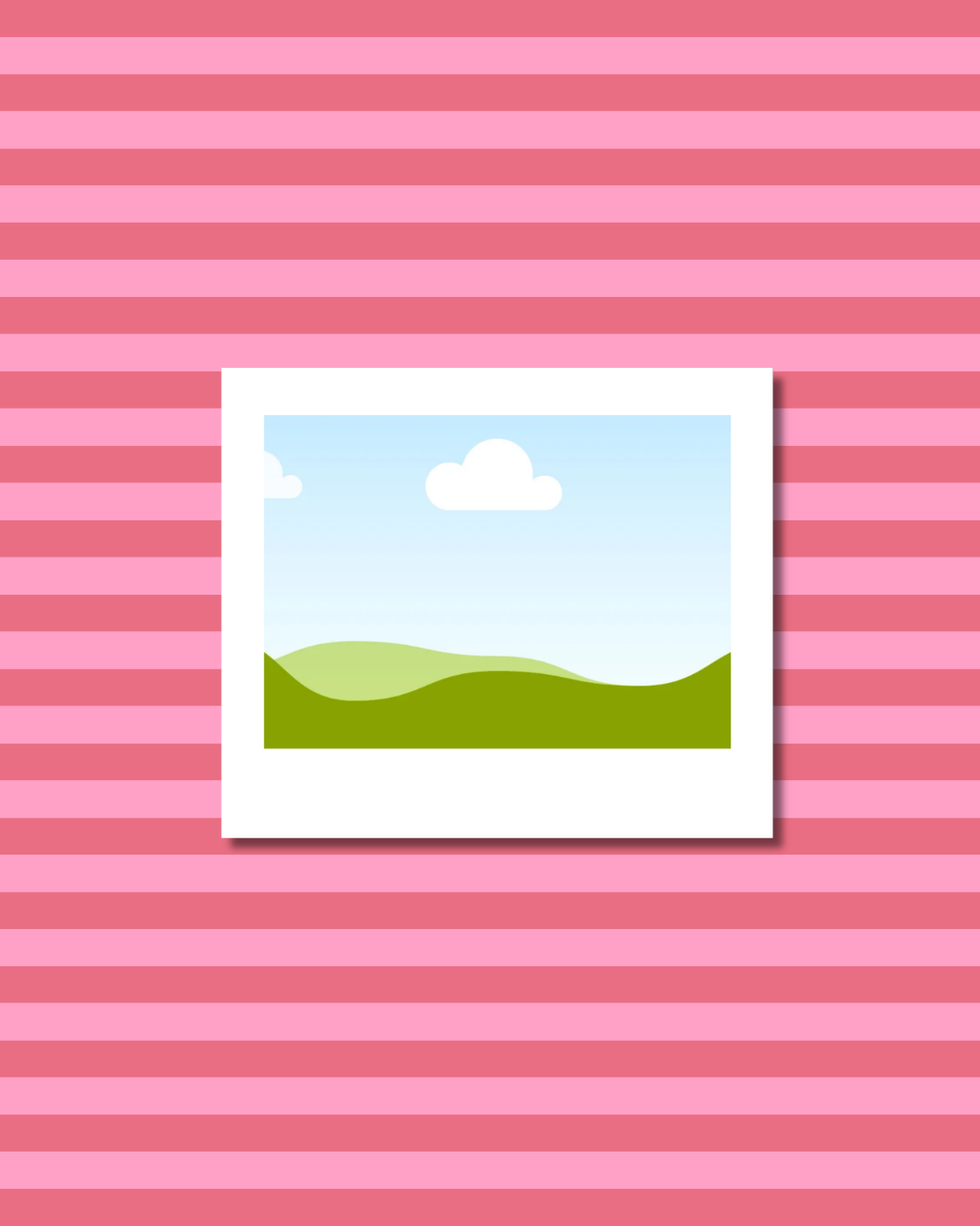 Polaroid paysage personnalisé (Horizontal)