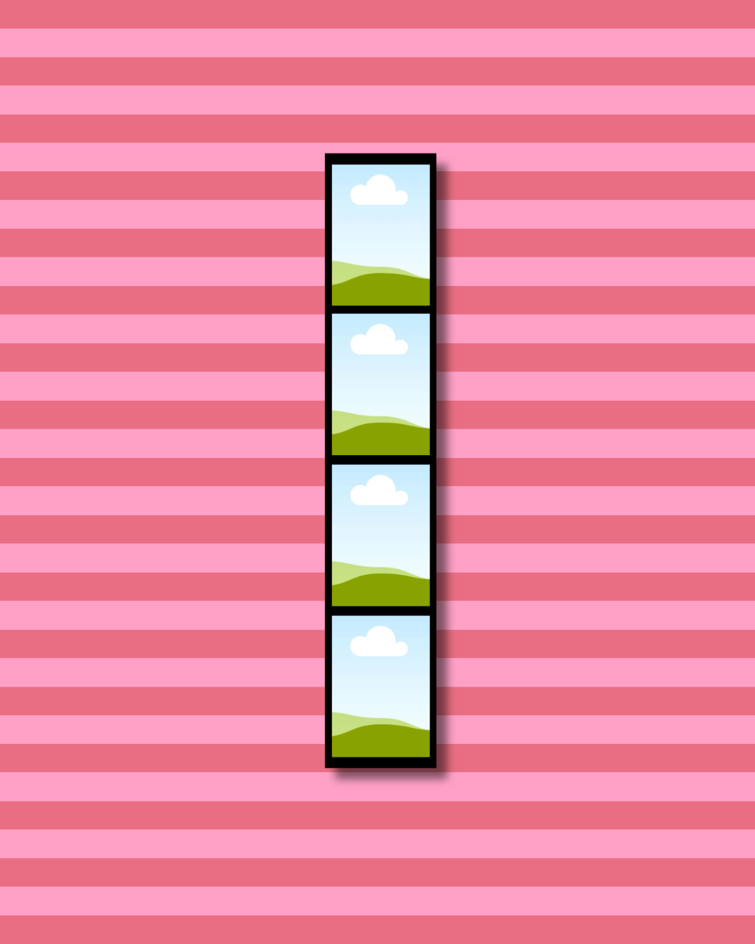 Bande photo personnalisée – style film