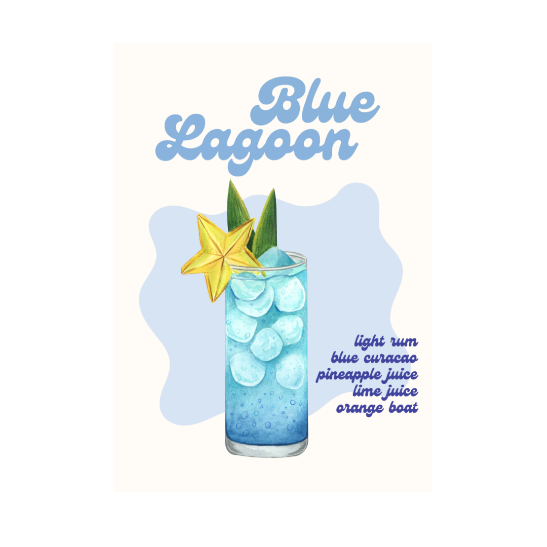 Poster Blue Lagoon A4
