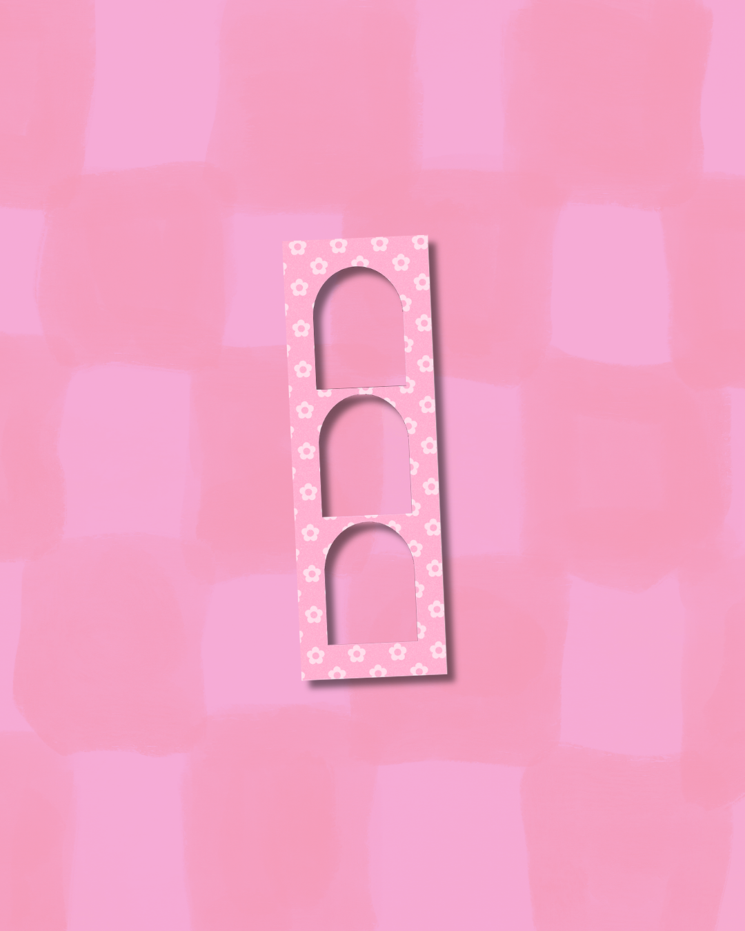 Cadre photo magnétique Fleurs – Bande photo (3 photos)