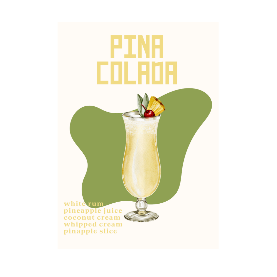 Poster Piña Colada A4