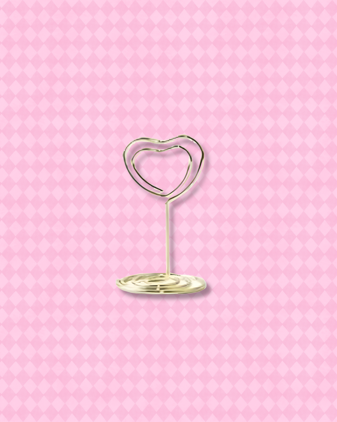 Cadre photo Cœur Grand – Doré