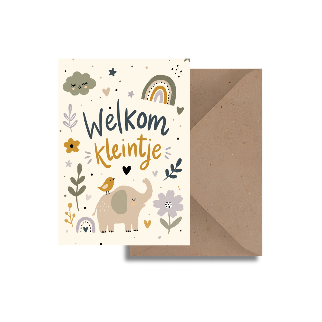 Welkom kleintje - Jongetje Kaart