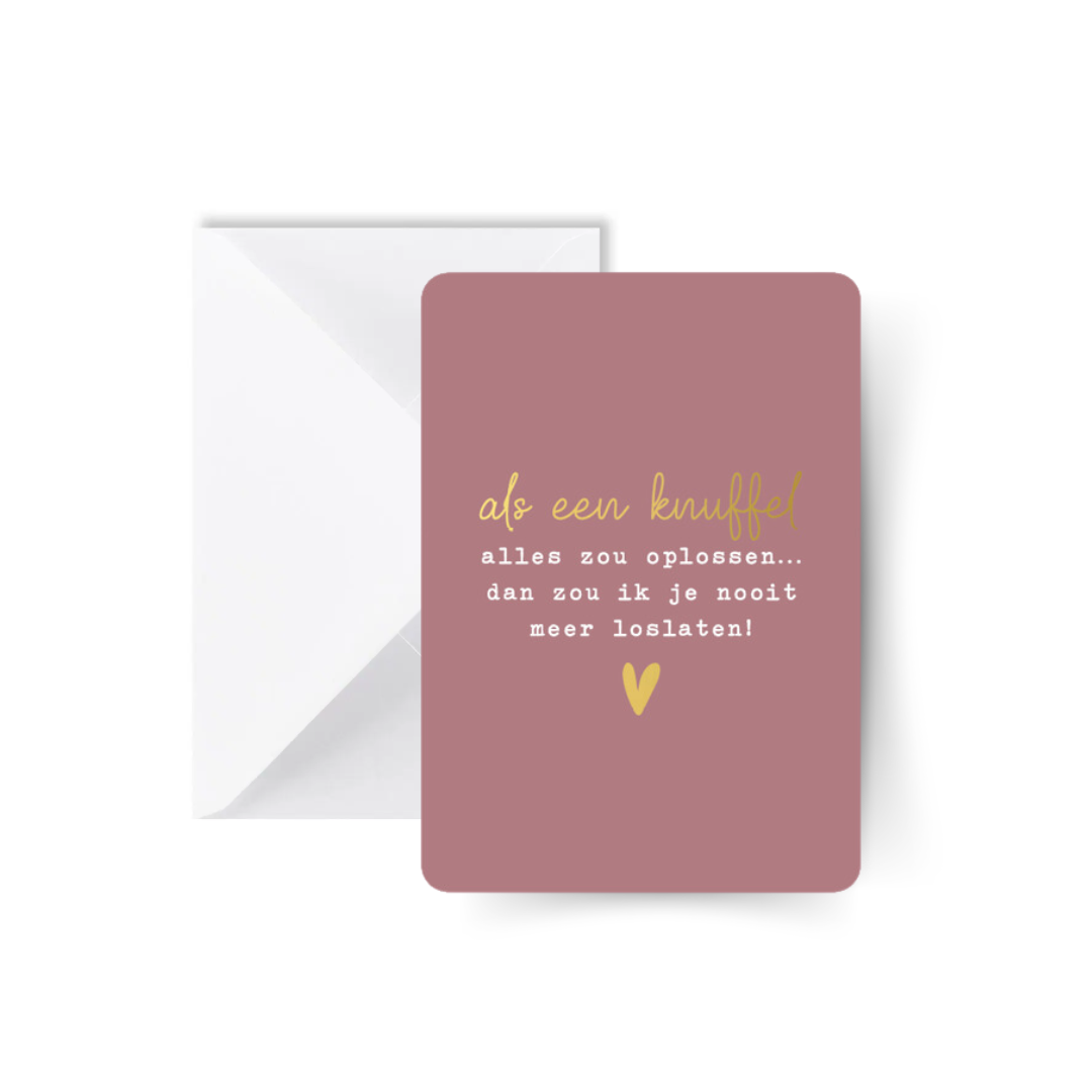 Comme un Câlin... Carte avec Enveloppe