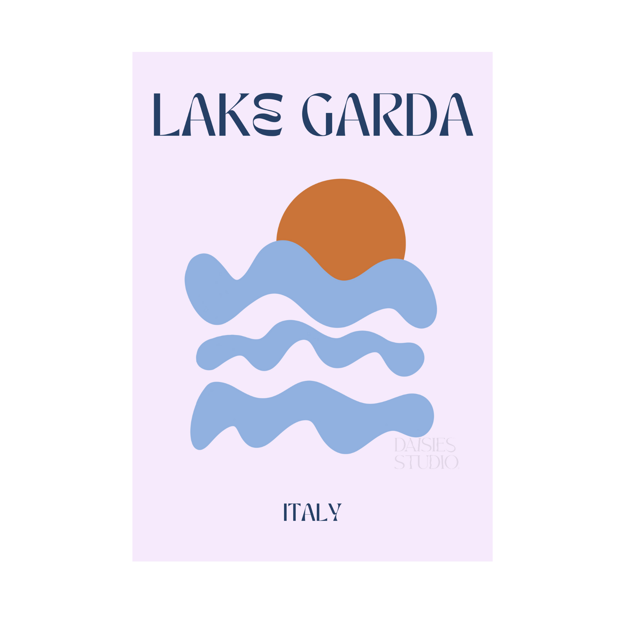 Poster A4 Lake Garda