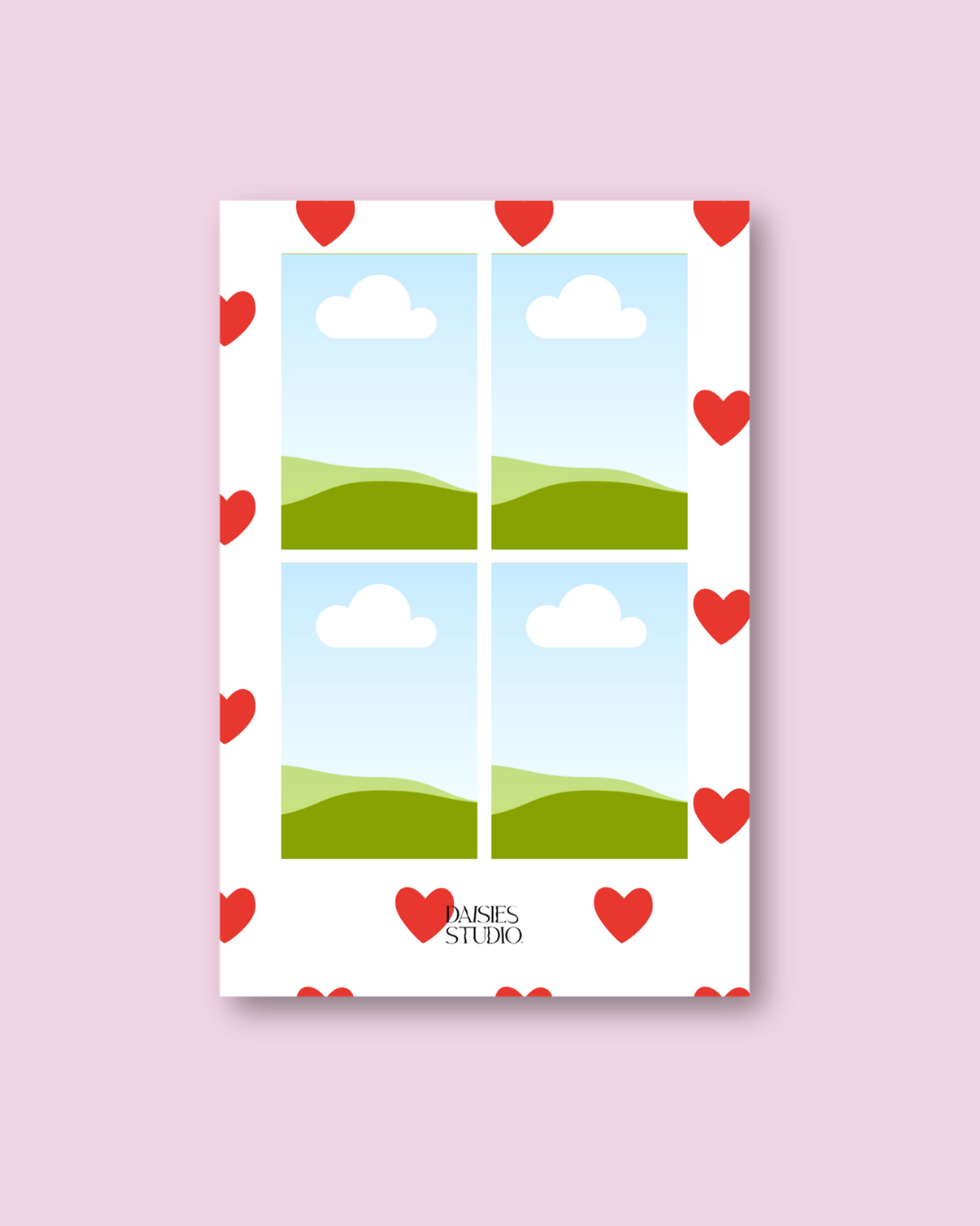 Photoprint Hearts personnalisée (10 x 15 cm)