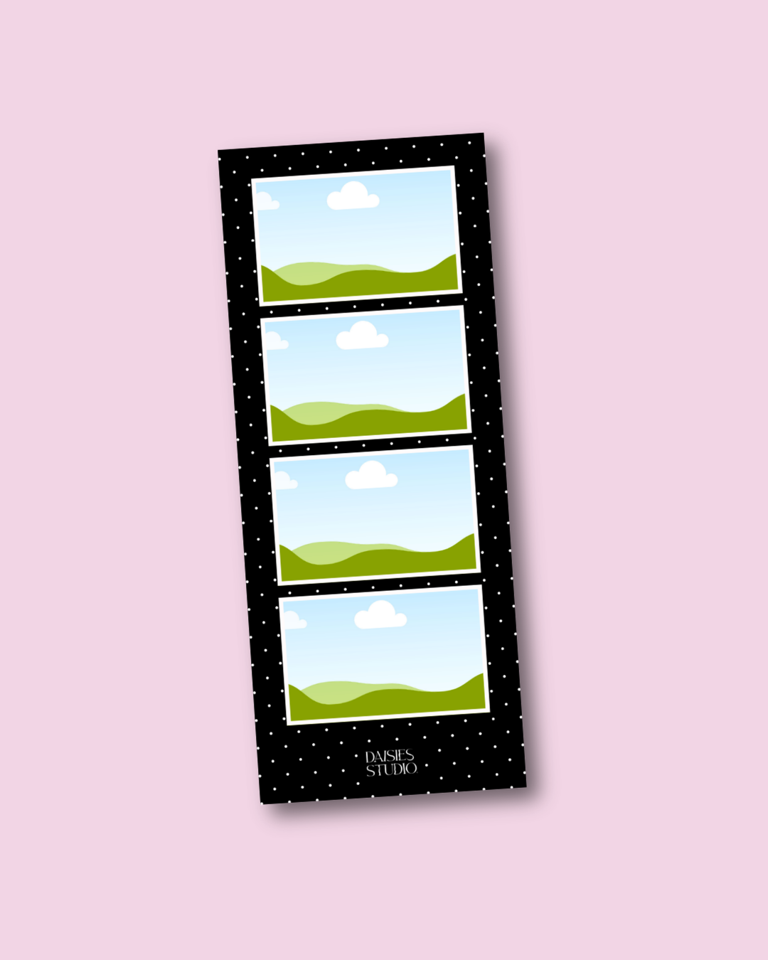 Custom Polka Dot Black Photostrip