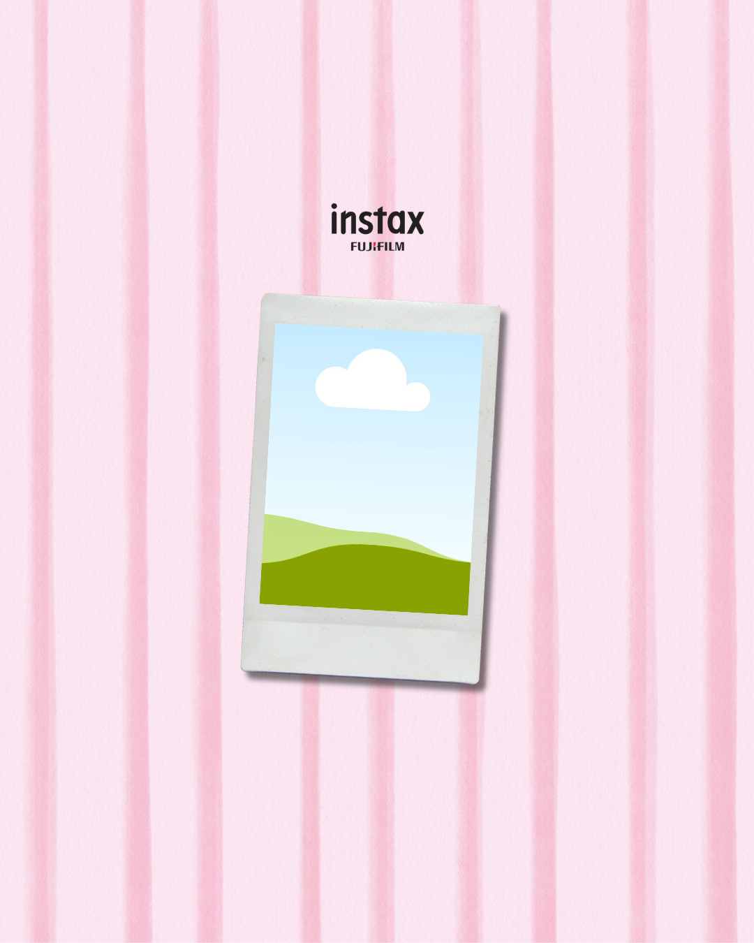 Instax Polaroid personnalisée – Portrait