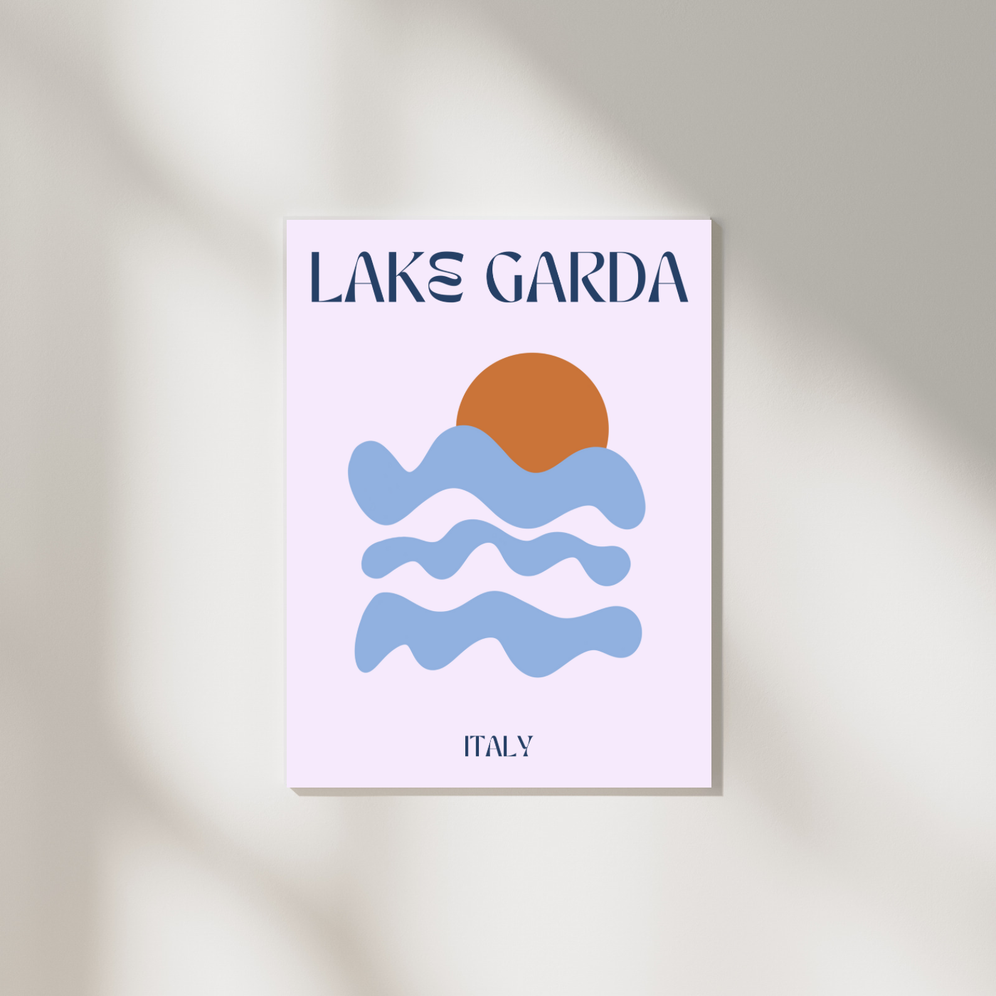 Poster A4 Lake Garda