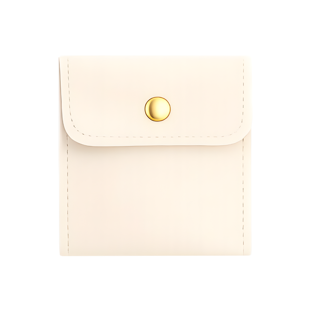 Pochette à bijoux beige