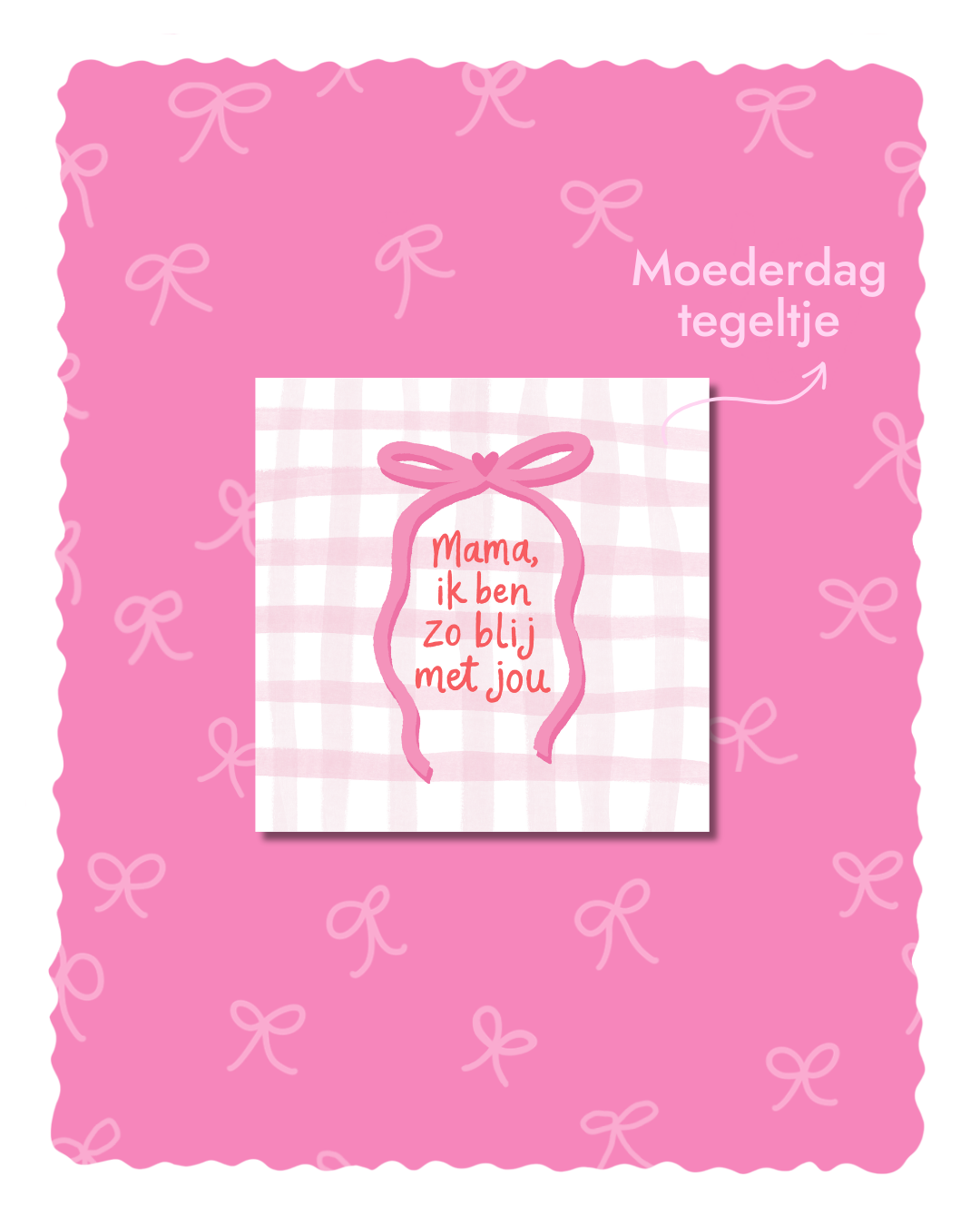 Carreau de fête des mères – Maman, je suis si heureux/heureuse de t'avoir