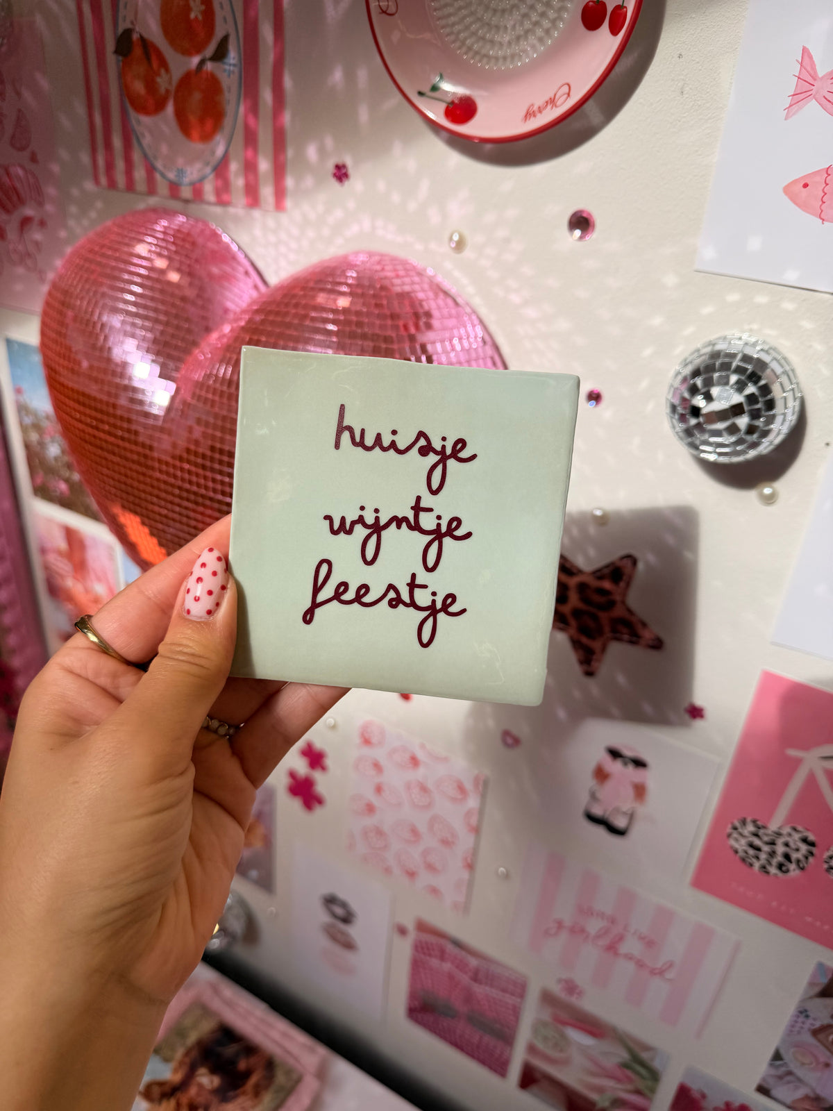 Carreau personnalisé avec texte