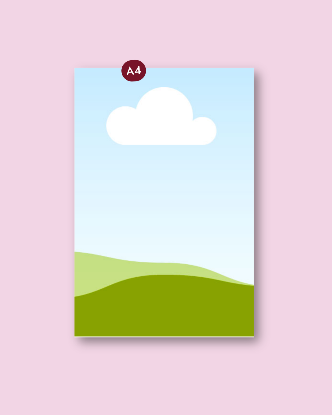 Poster A4 personnalisée