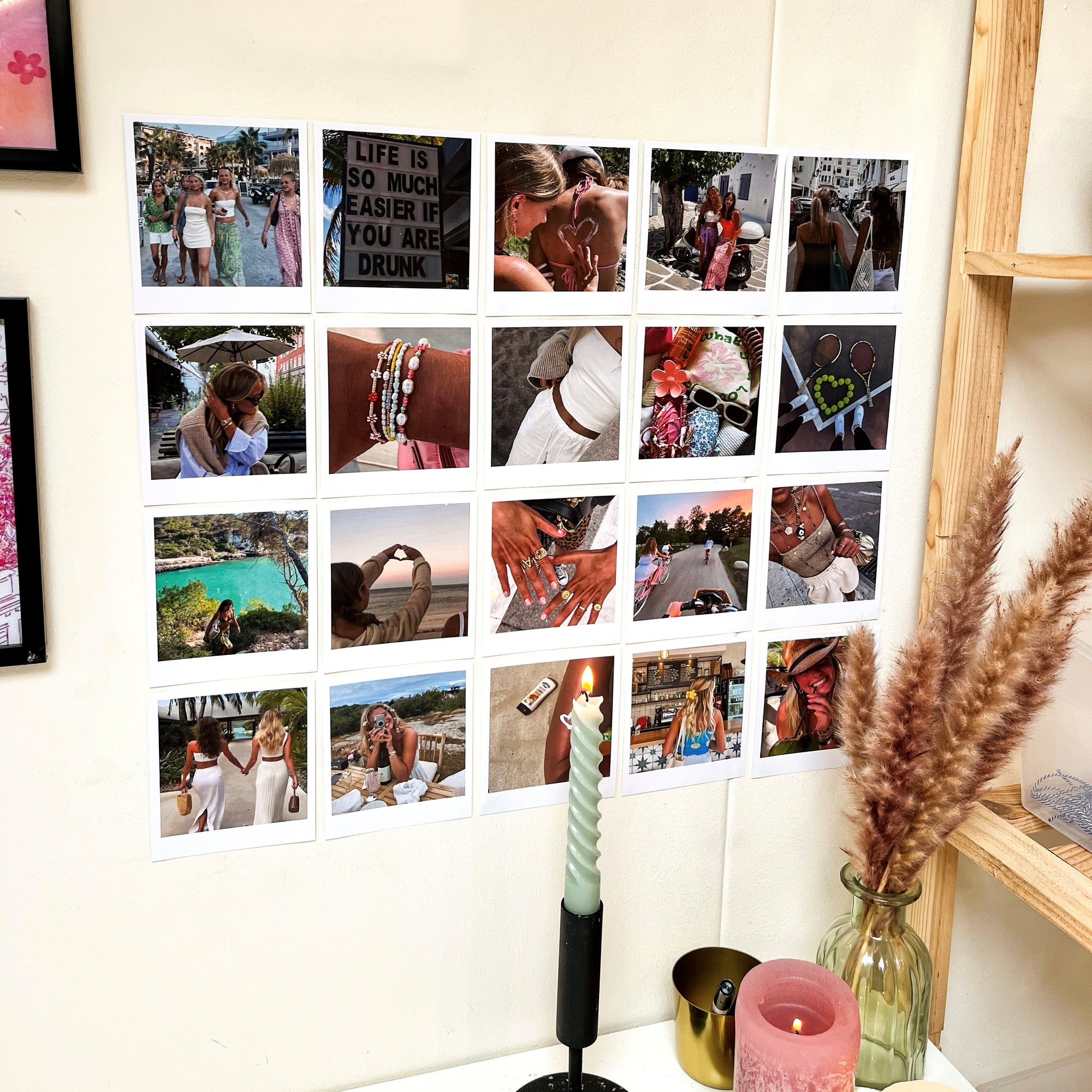 Lot de collages de polaroïds personnalisés (20 tirages)