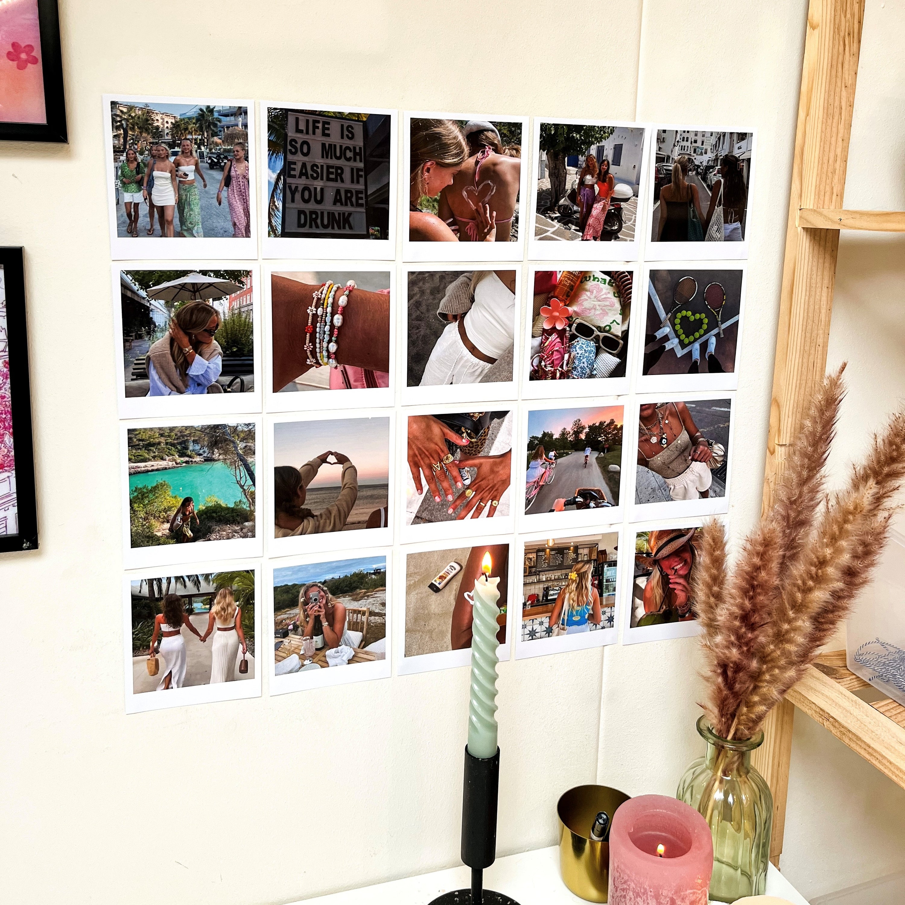 Lot de collages de polaroïds personnalisés (20 tirages)
