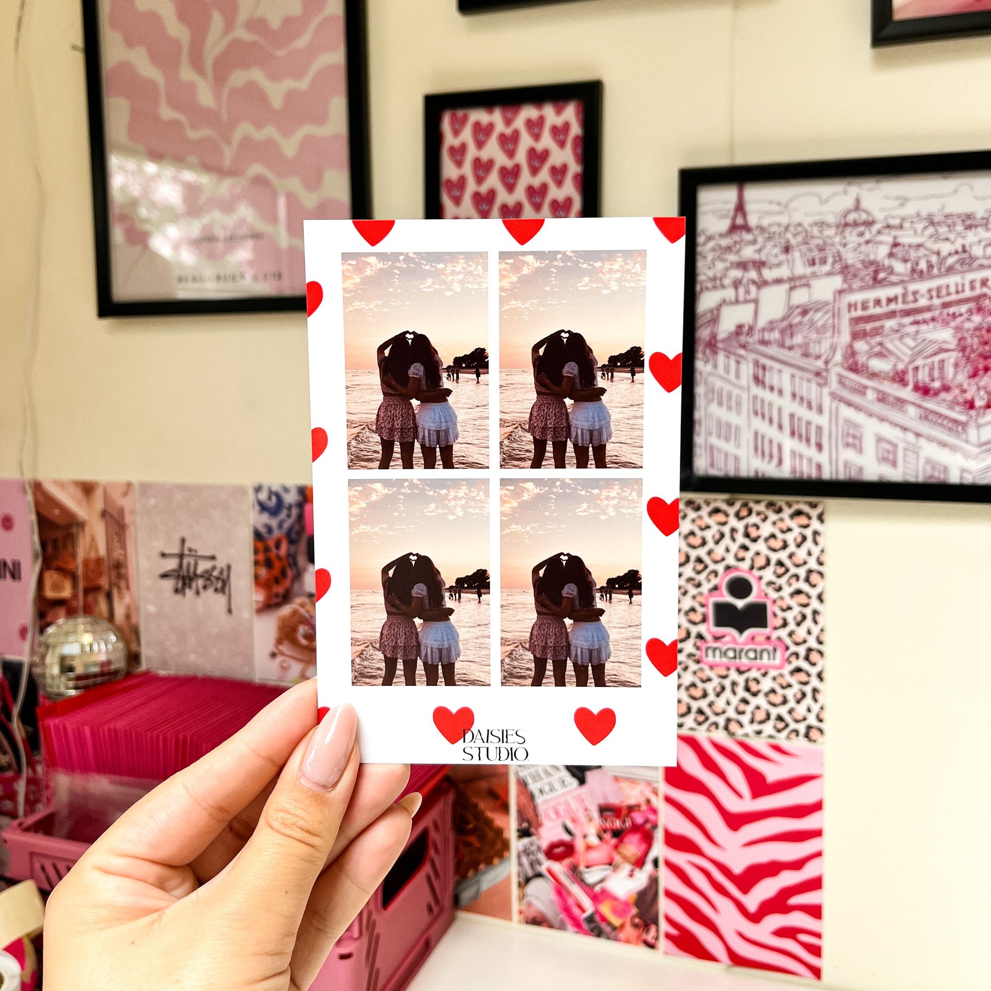 Photoprint Hearts personnalisée (10 x 15 cm)