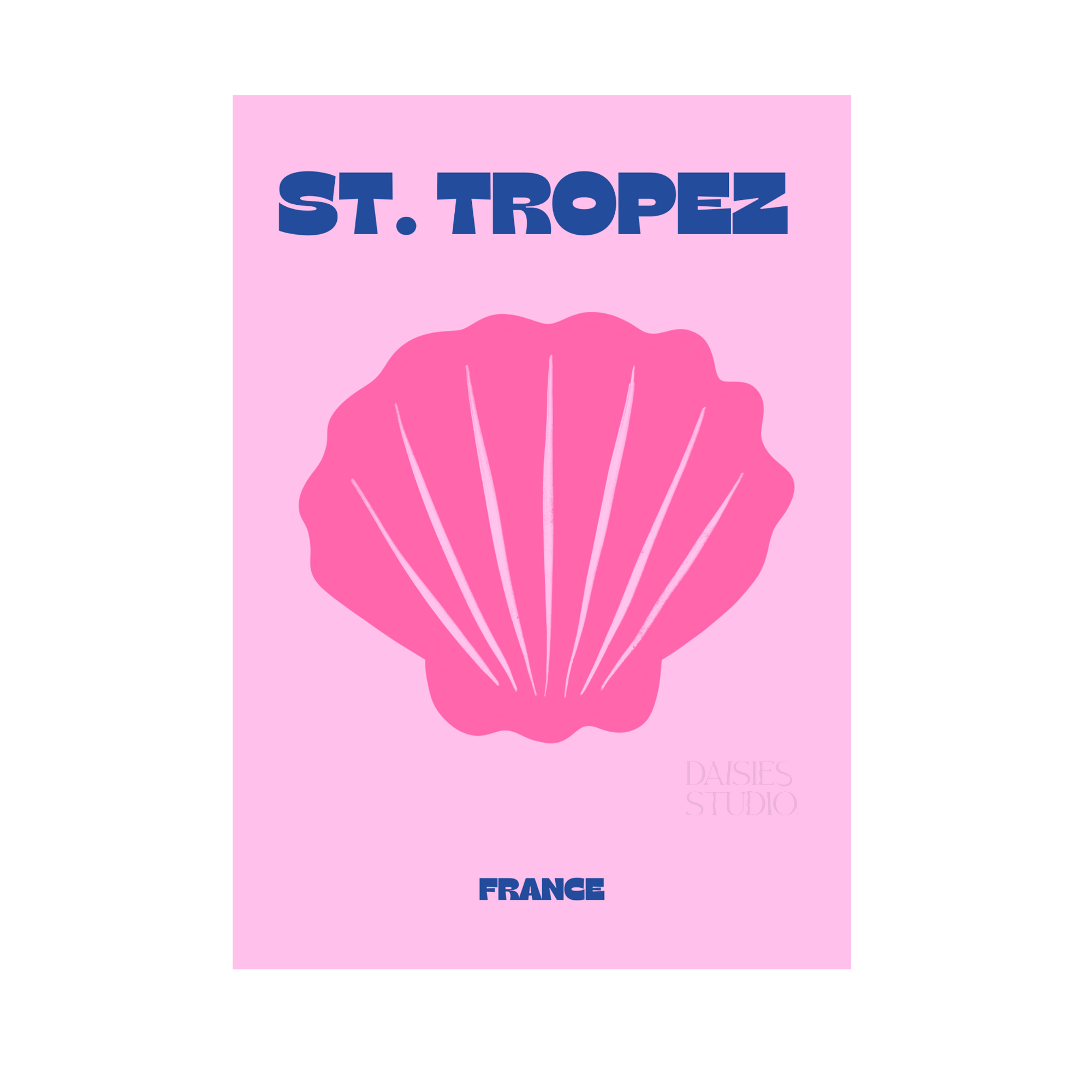 Poster A4 Saint-Tropez