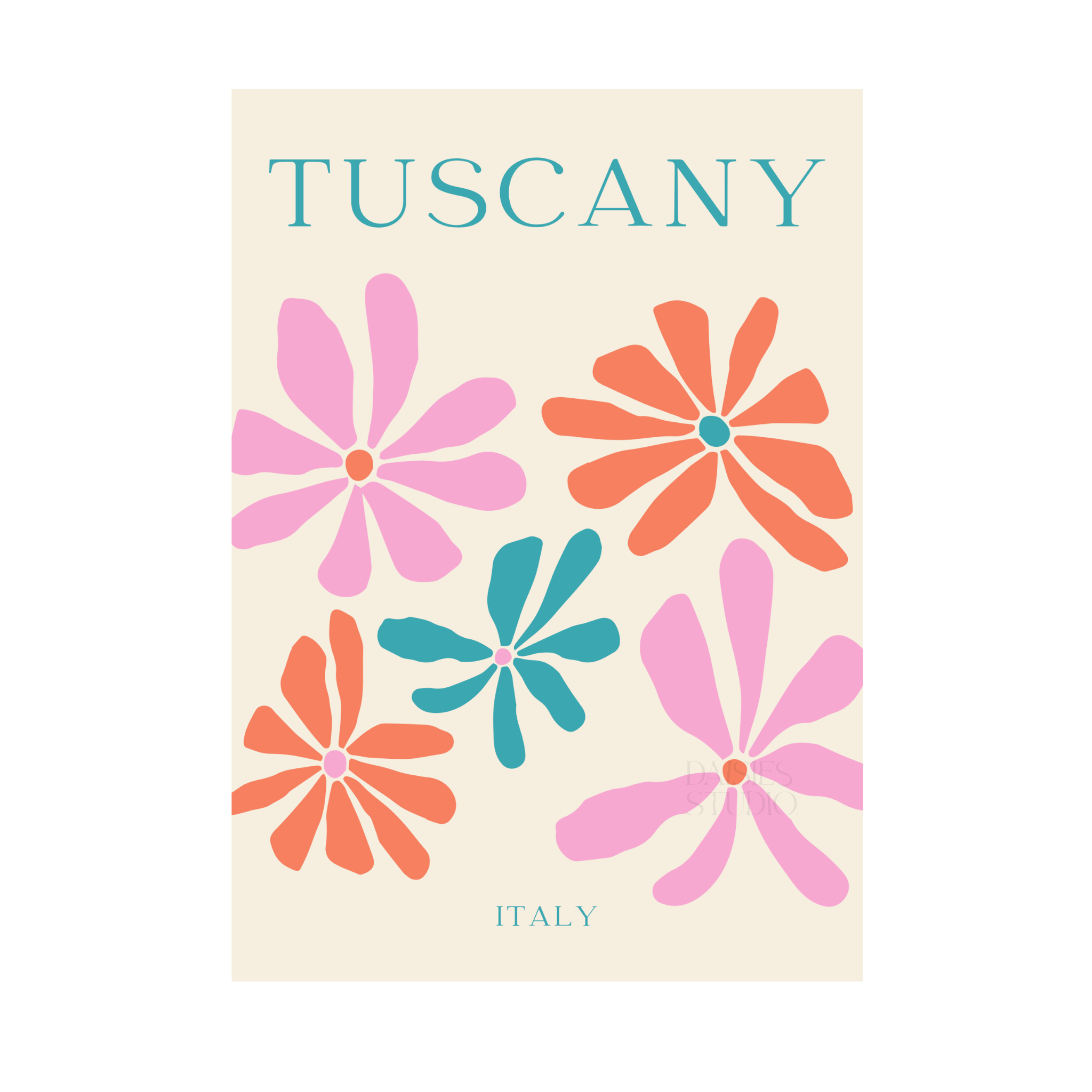 Poster A4 Toscane