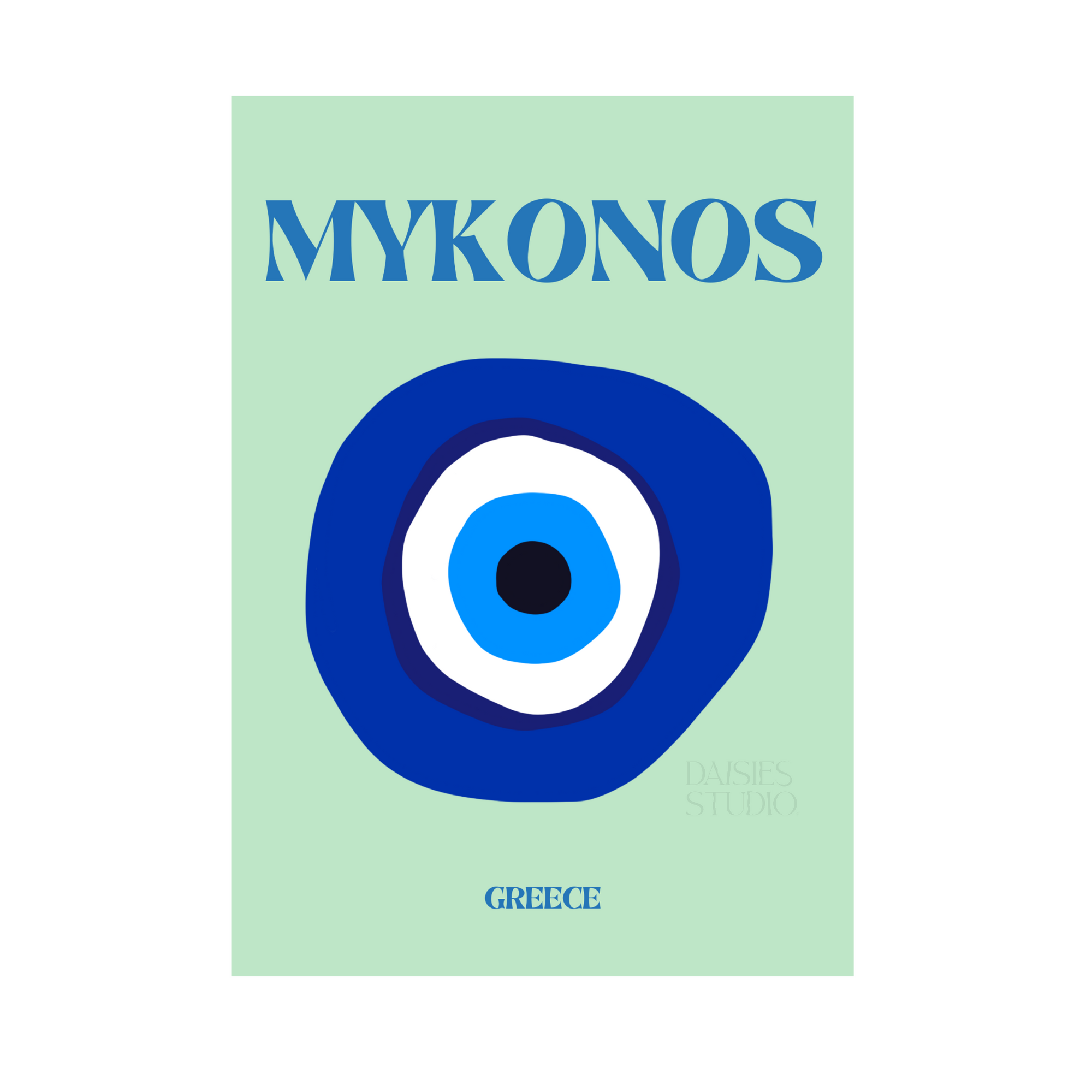 Poster A4 Mykonos