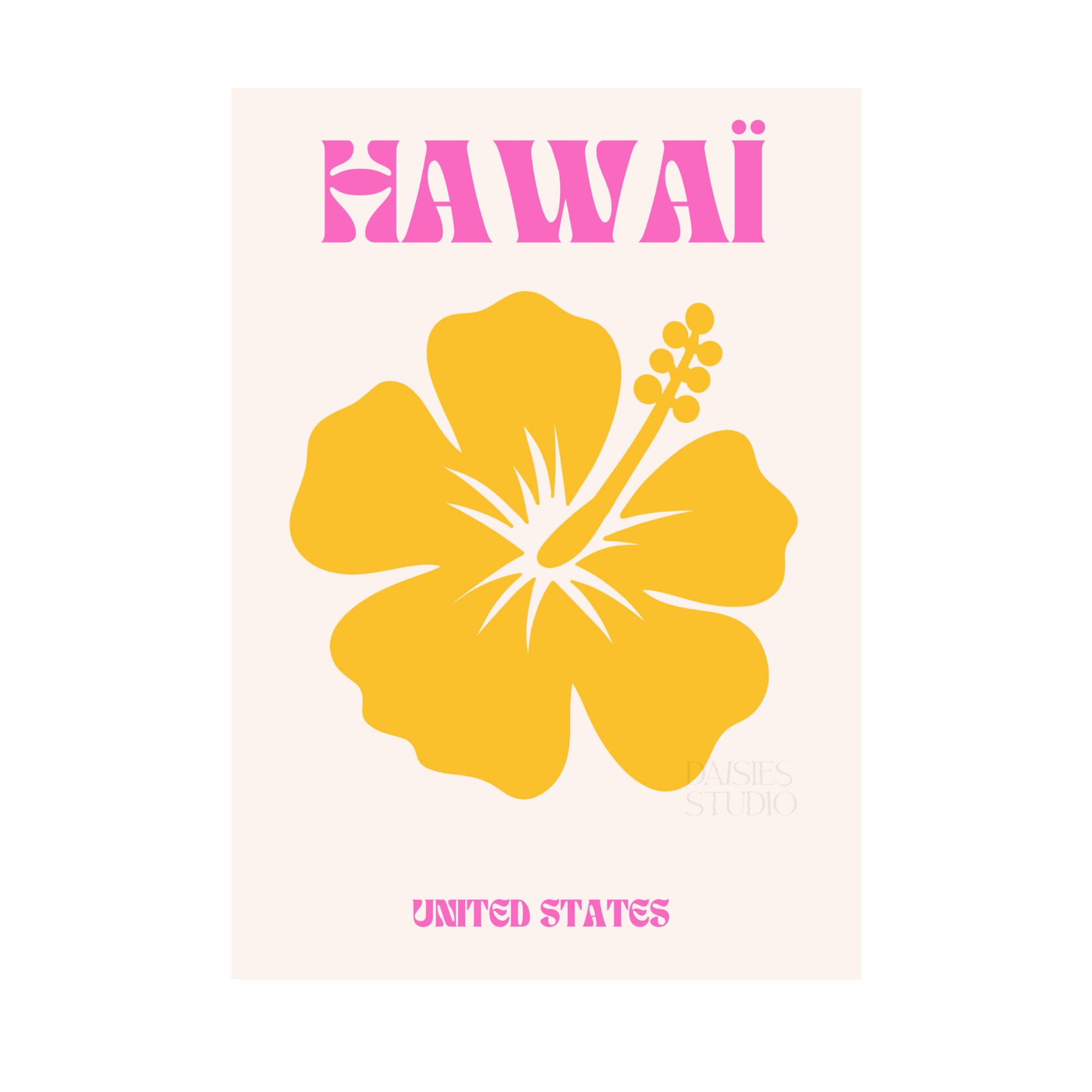 Poster Hawaï A4